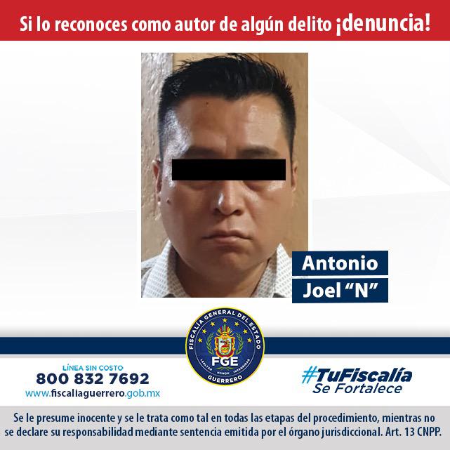 FGE detienen a violador de menor en Acapulco