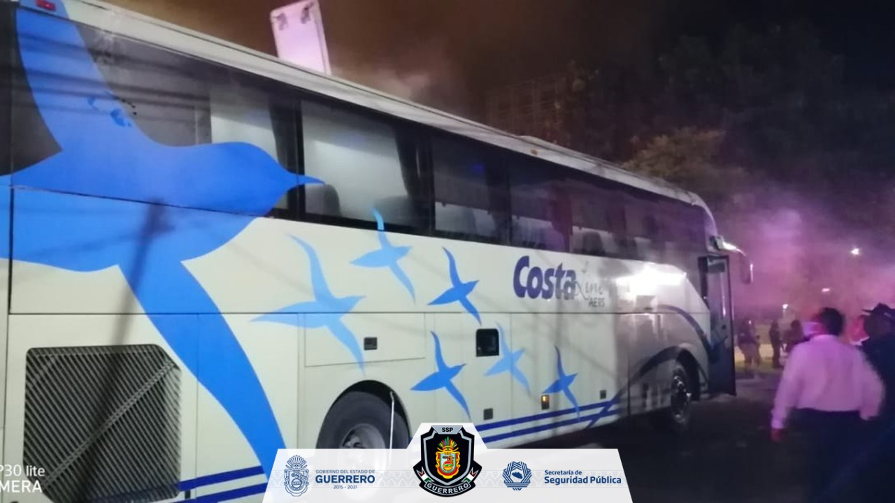 Interviene la SSP Guerrero y Guardia Nacional en intento de toma de autobuses en Chilpancingo