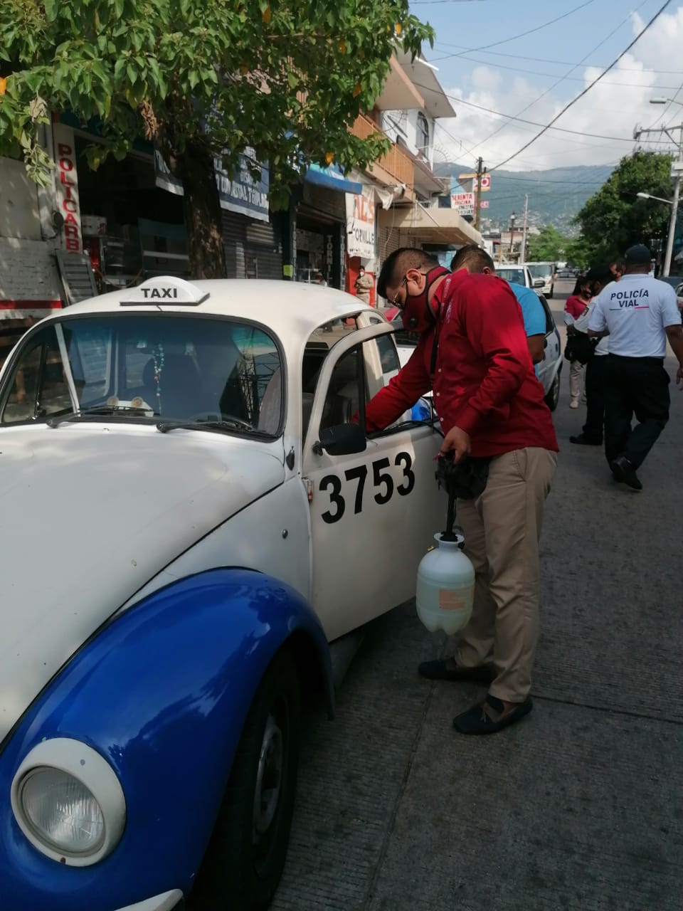 Mantiene SSP de Acapulco filtros para desinfectar transporte público