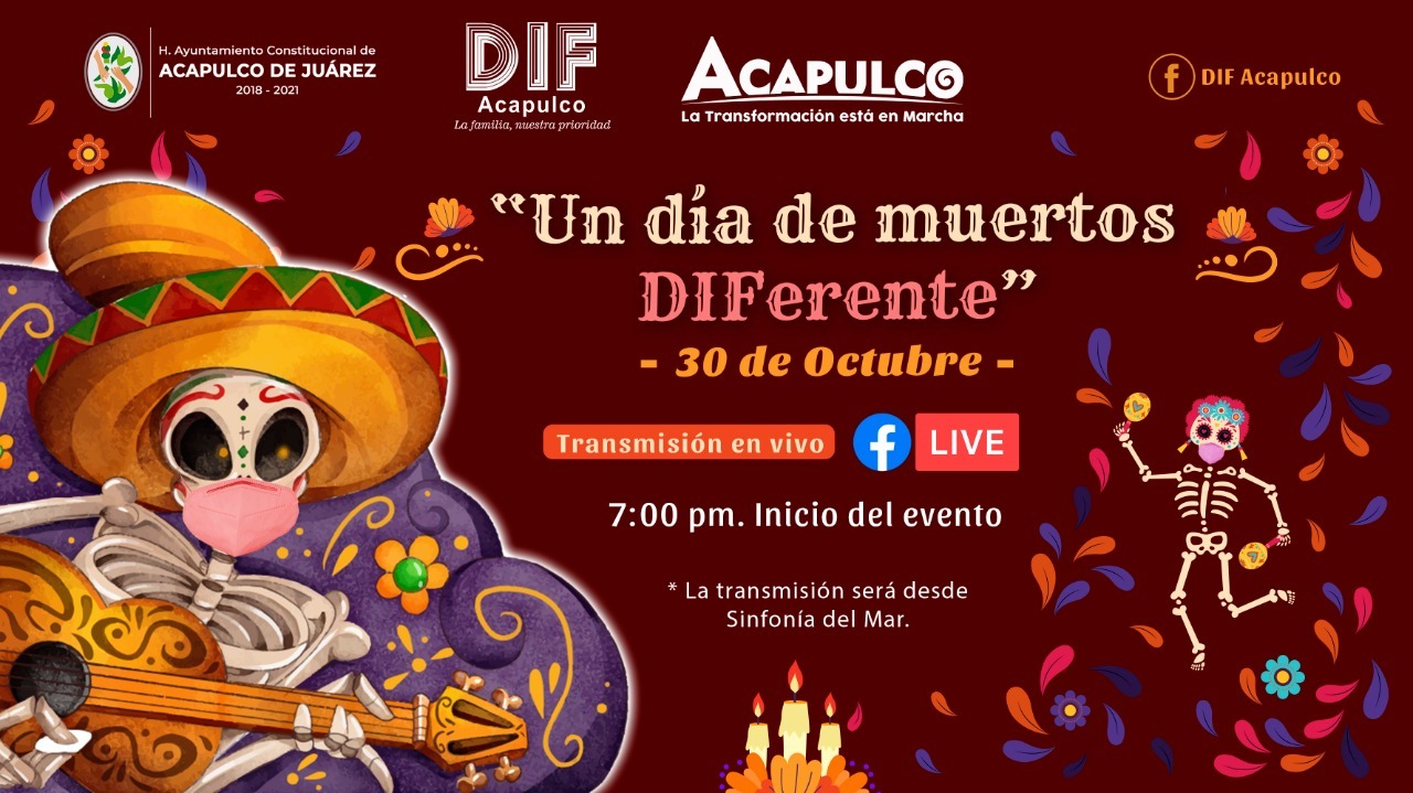 Prepara DIF Acapulco “Un Día de Muertos DIFerente”