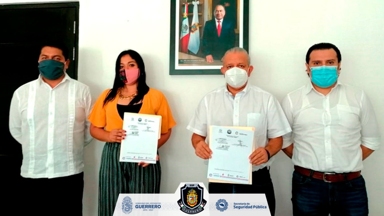 Firman convenio de colaboración para integrantes MUCPAZ; SSP Guerrero e ICATEGRO