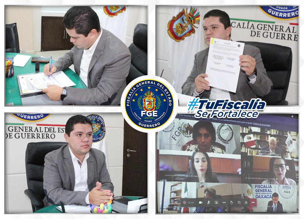 Fiscalía Guerrero firma convenio de colaboración con FGR para atención de delitos electorales