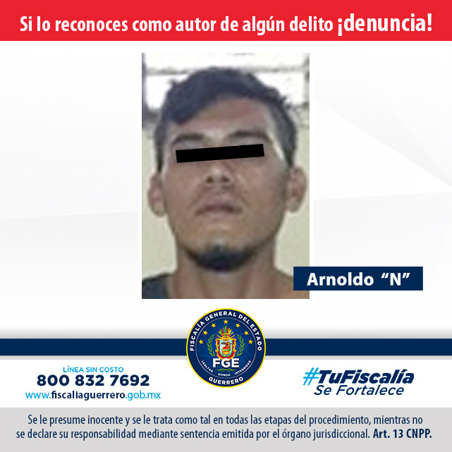 FGE obtiene sentencia de 20 años en contra de asesino en Acapulco