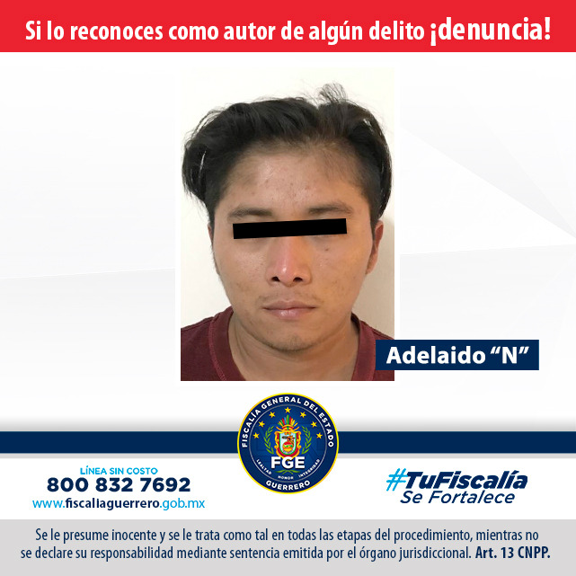 FGE manda a prisión a violador en Tlapa