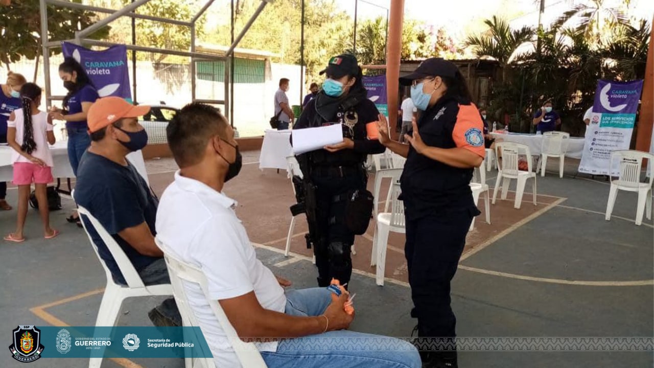 SSP Guerrero refuerza caravana violeta