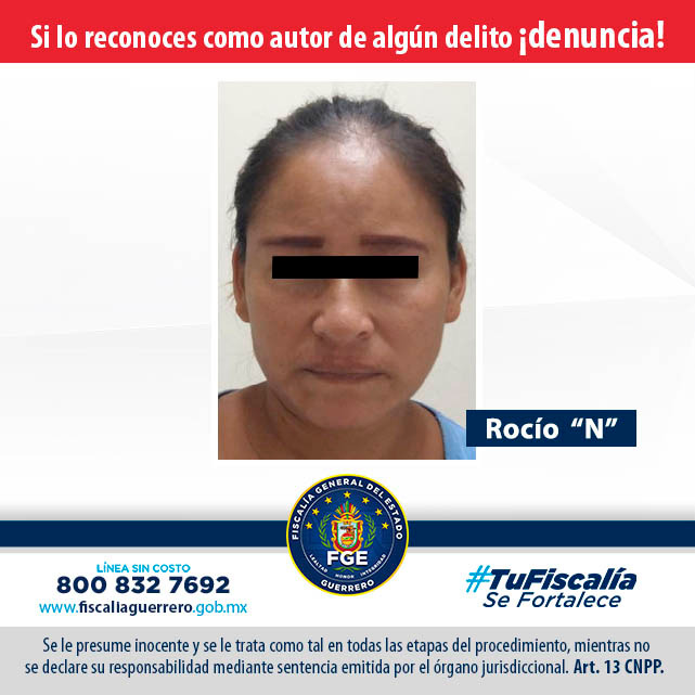 FGE detienen a presunta extorsionadora en Acapulco