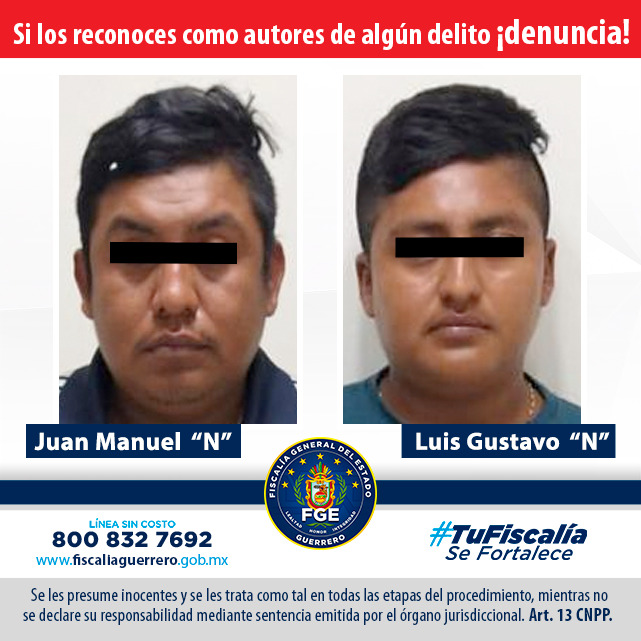 FGE manda a prisión para dos extorsionadores en Acapulco