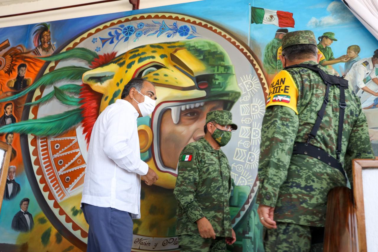 Reconoce Astudillo trabajo de Fuerzas Armadas en Guerrero