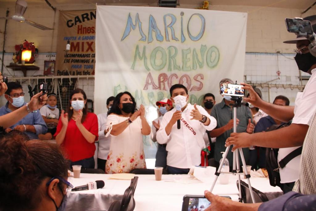Se compromete Mario Moreno a modernizar centrales de abasto