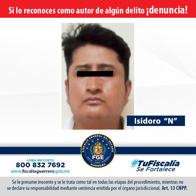 FGE logra sentencia en contra de extorsionador