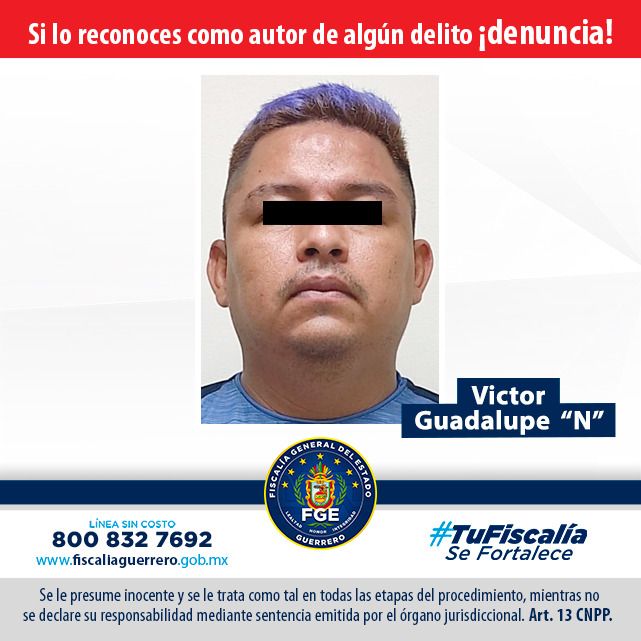 FGE obtiene proceso en contra de extorsionador en Acapulco