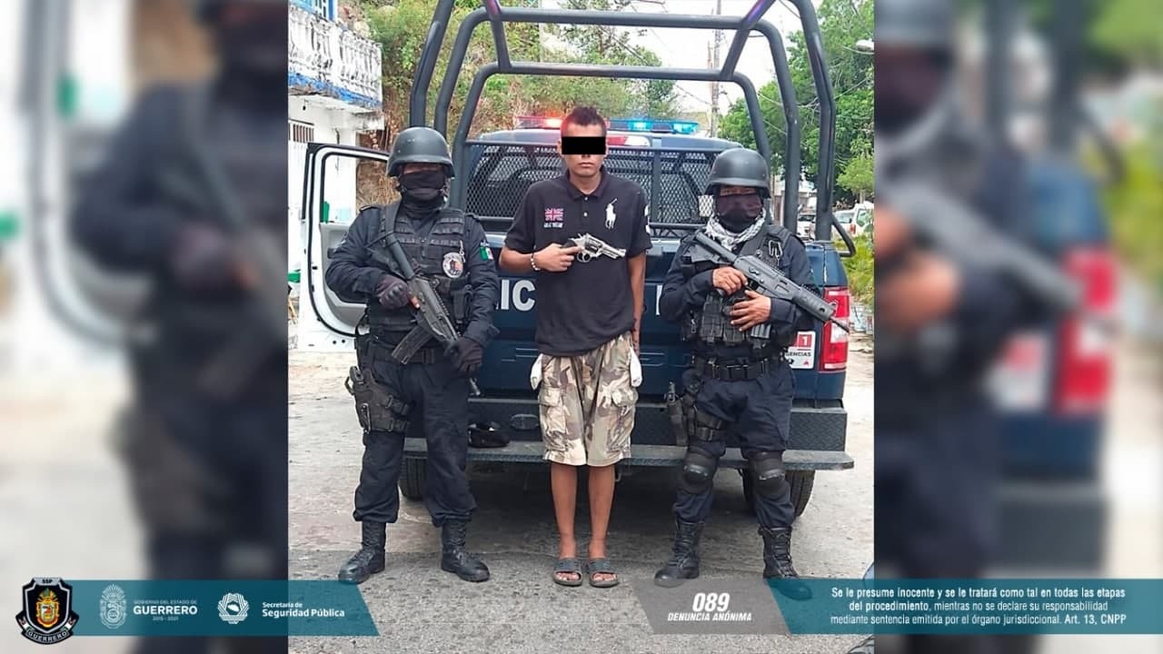 Detiene Grupo “Centauro” de la Policía Estatal a una persona en el municipio de Acapulco