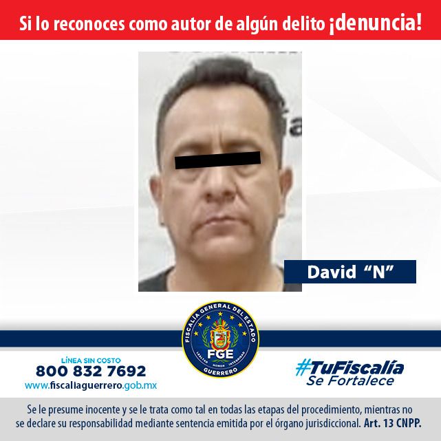 FGE detiene a presunto violador en Chilpancingo