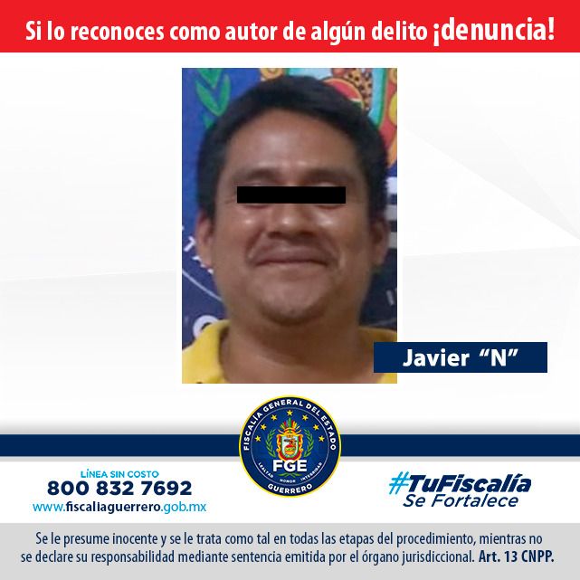FGE  detiene  presunto violador en Tlapa