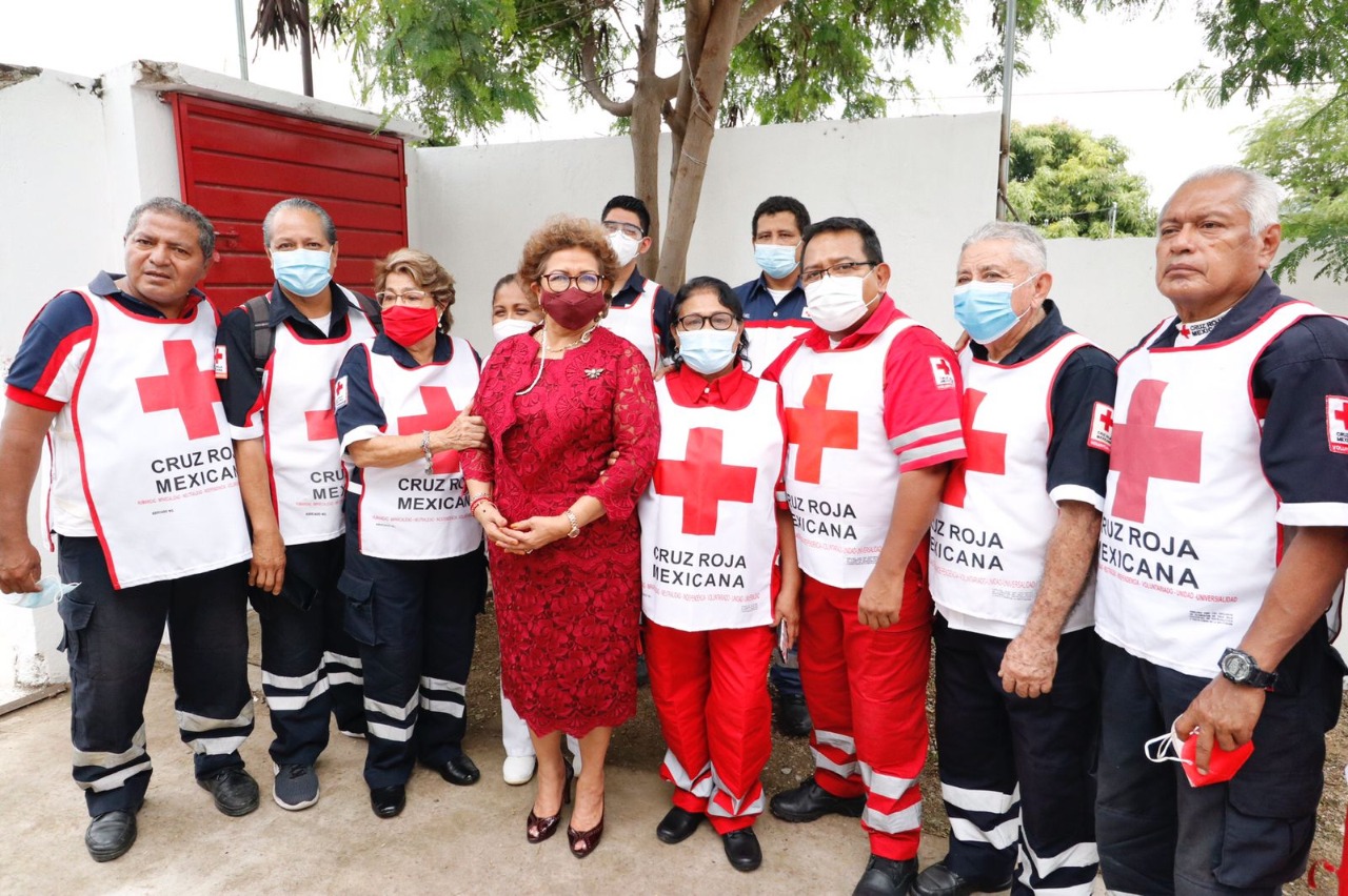 Inaugura Adela Román Centro Comunitario de Cruz Roja Mexicana, en la colonia Zapata