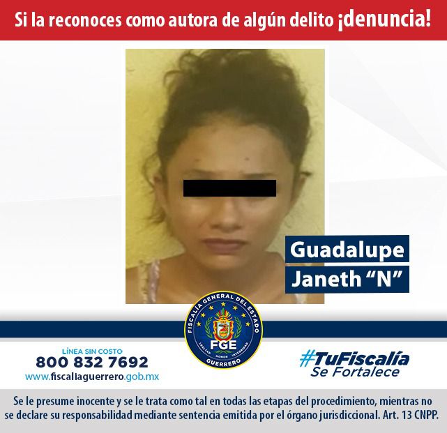 FGE da once años de cárcel a extorsionadora en Acapulco FGE da once años de cárcel a extorsionadora en Acapulco