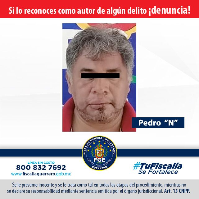 FGE detiene a presunto violador de menores en Iguala