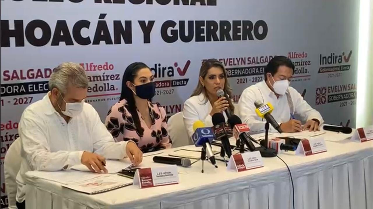 Establece Evelyn Salgado acuerdo de coordinación con los próximos gobiernos de Michoacán y Colima