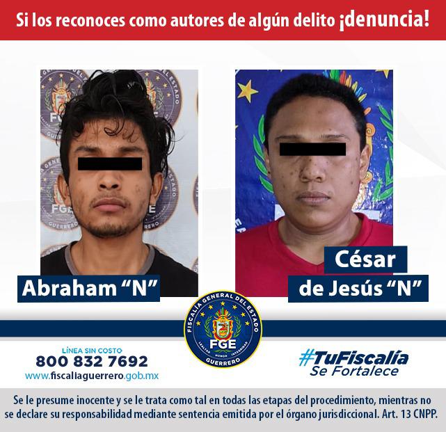 Fiscalía de Guerrero obtiene vinculación en contra de Abraham “N” y César de Jesús “N” por delito de homicidio calificado en Zihuatanejo