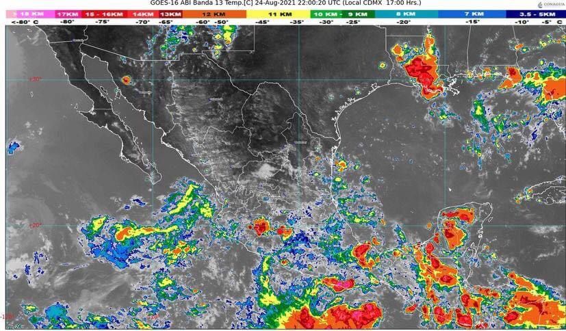 Alertan a población de lluvias fuertes y oleaje elevado: PC estatal