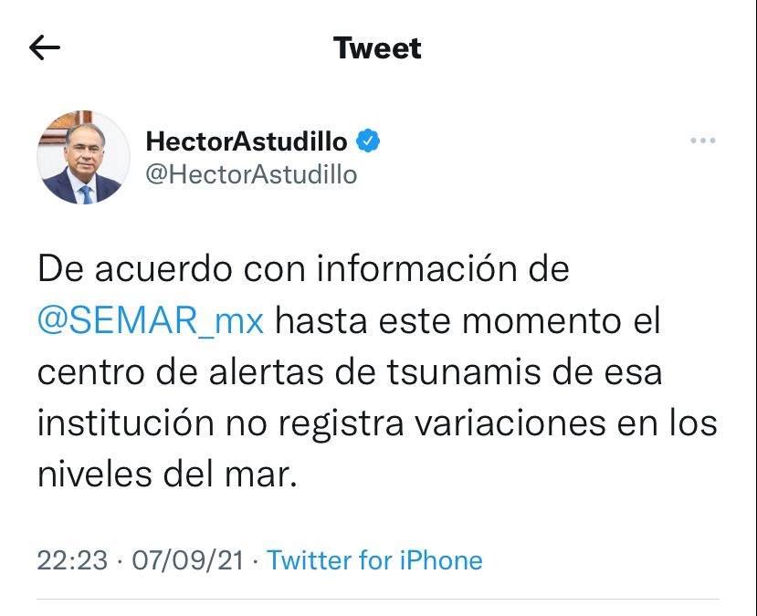 Guerrero activa protocolos de revisión tras sismo de 7.1