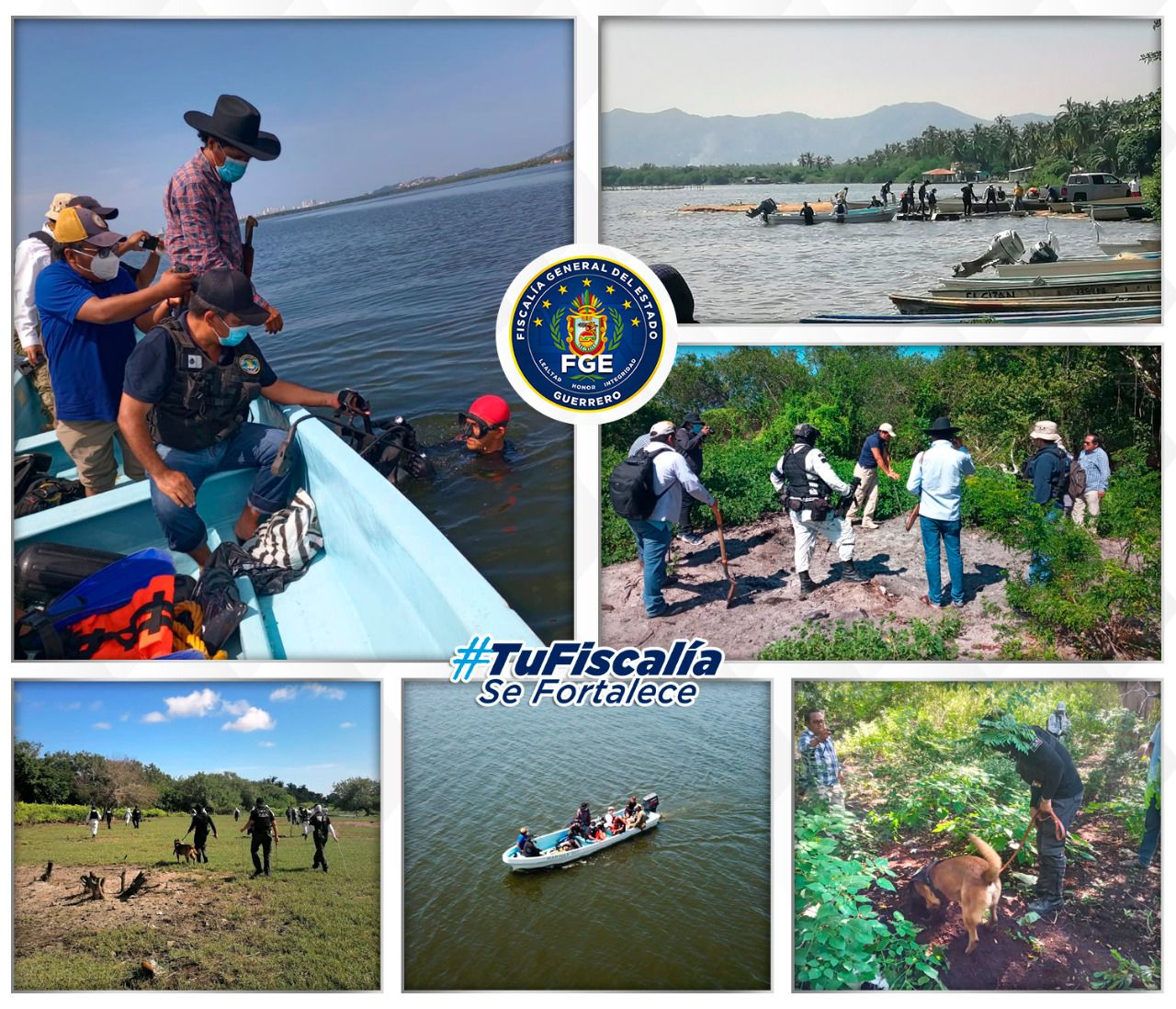 Fiscalía de Guerrero realizó búsqueda con la SEMAR y Guardia Nacional de Vicente Iván “N”, en poblado de San Pedro Las Playas, municipio de Acapulco