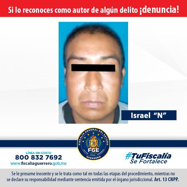 Fiscalía de Guerrero logra sentencia de 36 años de prisión en contra de Israel “N” por delito de violación en agravio de menor, en Huamuxtitlán, región Montaña
