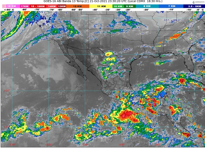 Prevé gobierno de Acapulco lluvias intensas para Guerrero en las próximas horas