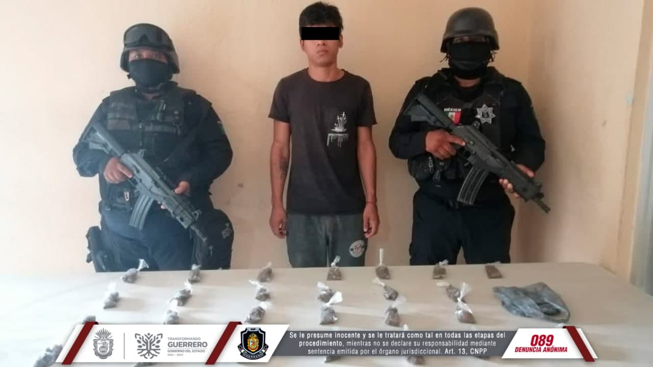 Detiene la Policía Estatal a una persona en el municipio de Acapulco