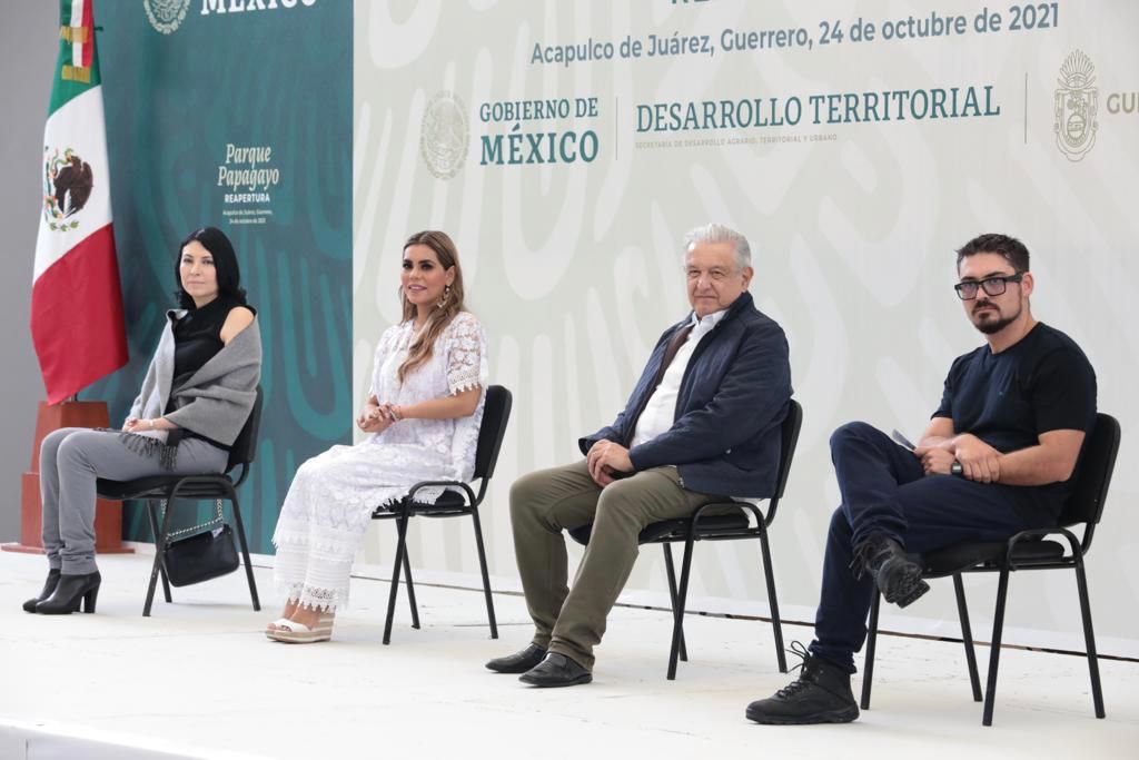 Encabezan López Obrador y Evelyn Salgado reapertura del Parque Papagayo y supervisan avances del Libramiento Poniente en Acapulco