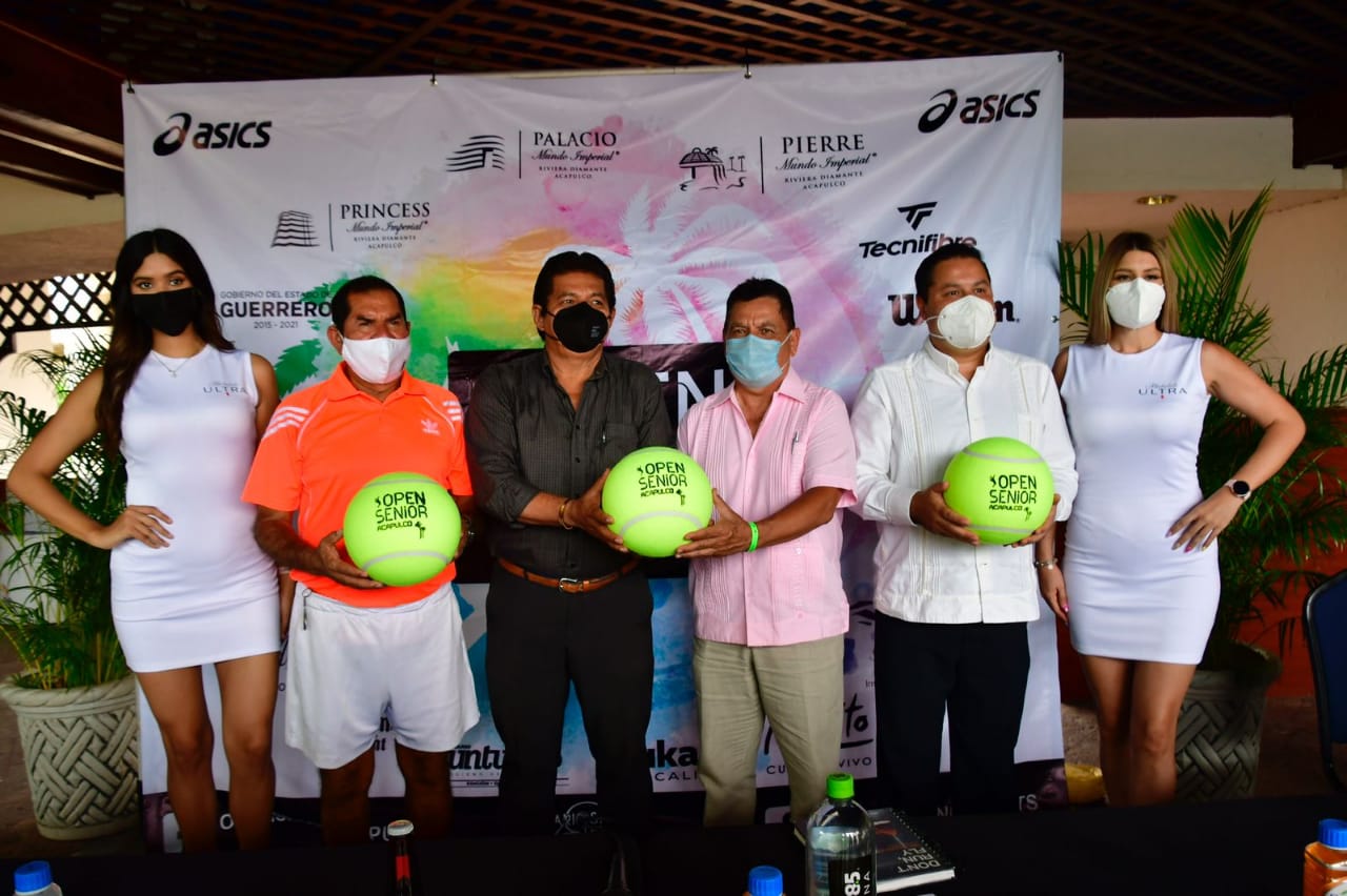 Inaugura Sectur Municipal torneo de tenis “Open Senior Acapulco 2021”