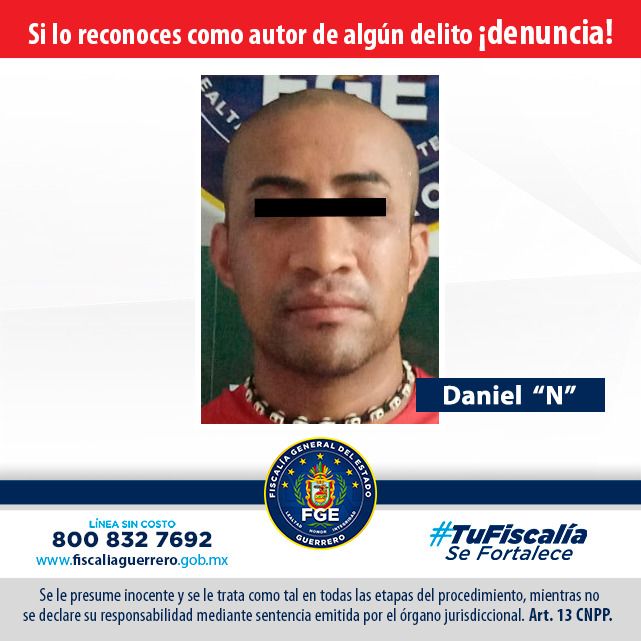 Fiscalía de Guerrero obtiene vinculación en contra de Daniel “N” por delito de homicidio en Acapulco