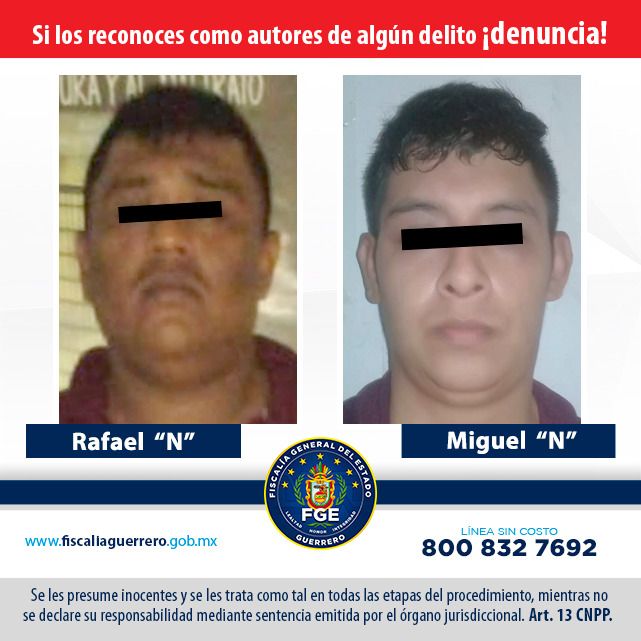 Fiscalía de Guerrero obtiene vinculación a proceso en contra de Miguel “N” y Rafael “N” por delito de feminicidio en agravio de joven enfermera