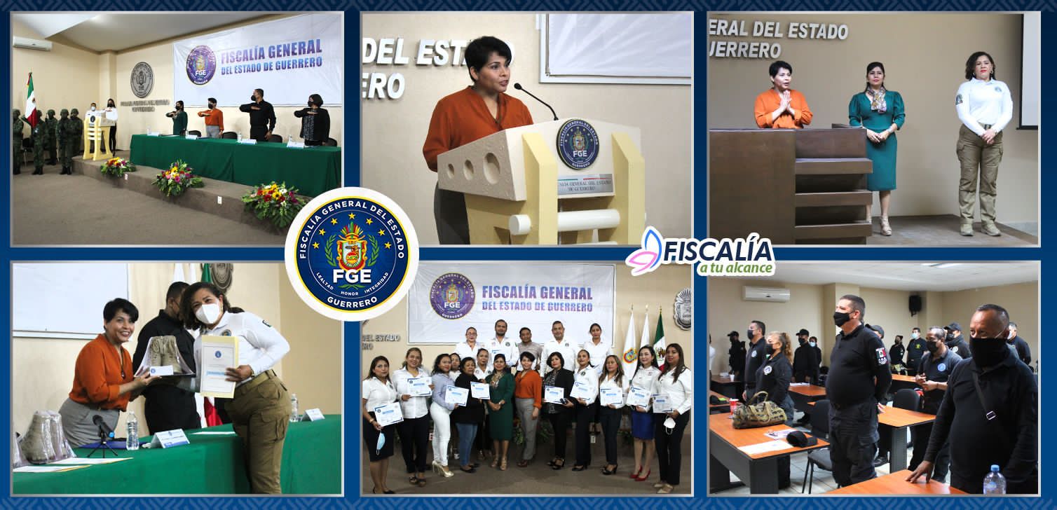 Entrega la Fiscal General  certificaciones como instructor evaluador a agentes de la Policía Investigadora Ministerial