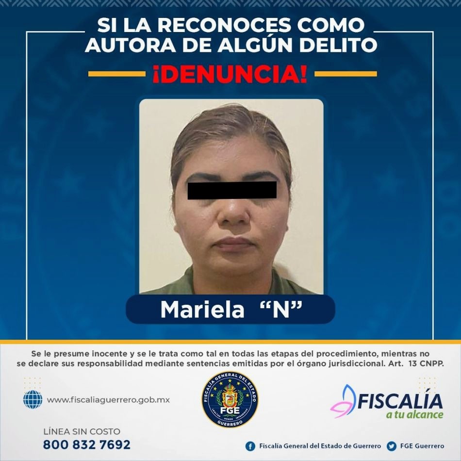 FGE captura a Mariela “N” por delito de secuestro agravado, en Atoyac de Álvarez