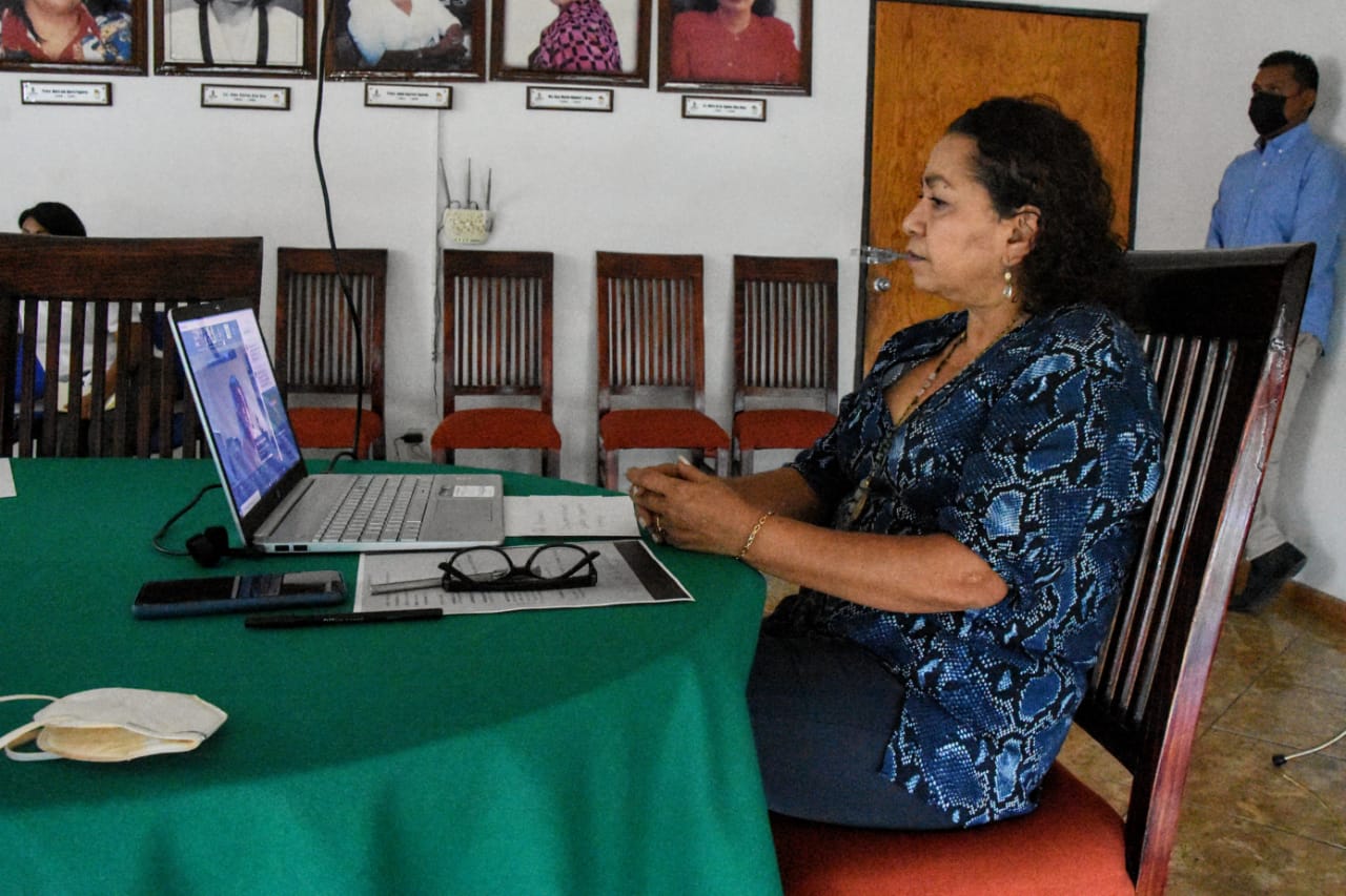 Imparte titular de la SEMUJER conferencia virtual a integrantes del Tribunal de Justicia Administrativa