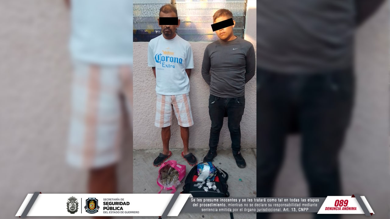 Detiene Policía Estatal a dos hombres en Acapulco