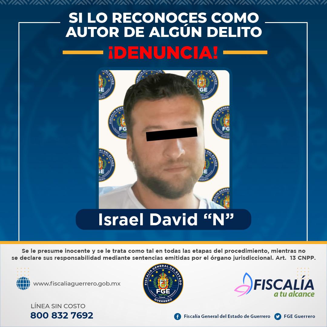 FGE en colaboración con FGJCDMX lograron la detención de Israel David “N”