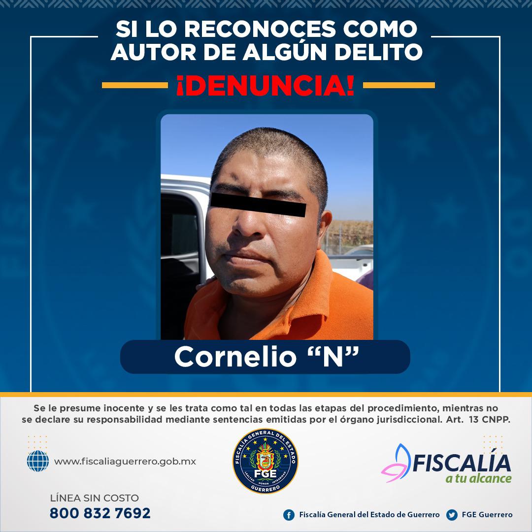 FGE Guerrero, FGE Sinaloa y CONASE logran detención de Cornelio “N” por secuestro exprés agravado