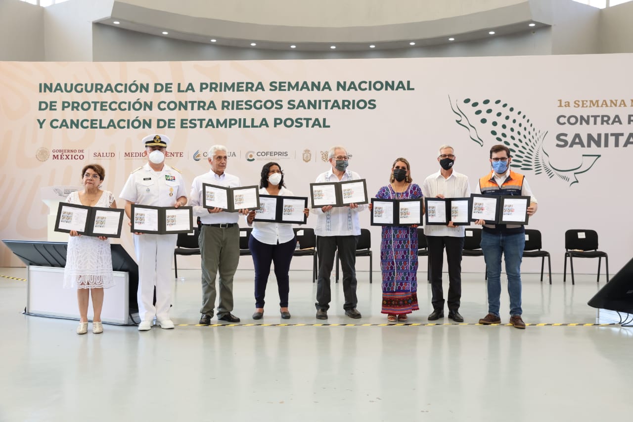Inauguran Evelyn Salgado y Jorge Alcocer Varela la Primera Semana Nacional contra Riesgos Sanitarios