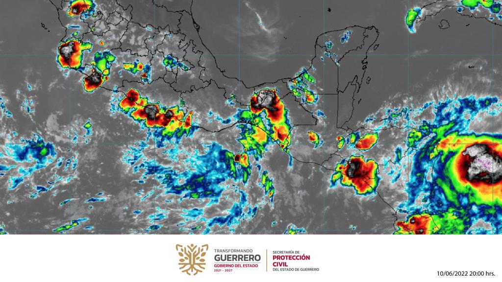 Habrá lluvias en Guerrero durante los próximos días