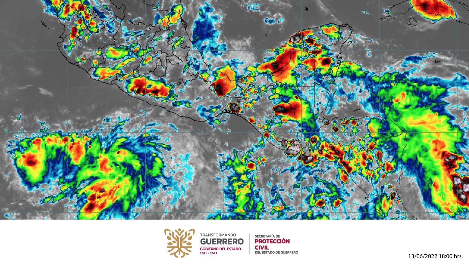 Alertan a población por lluvias fuertes por sistema de baja presión