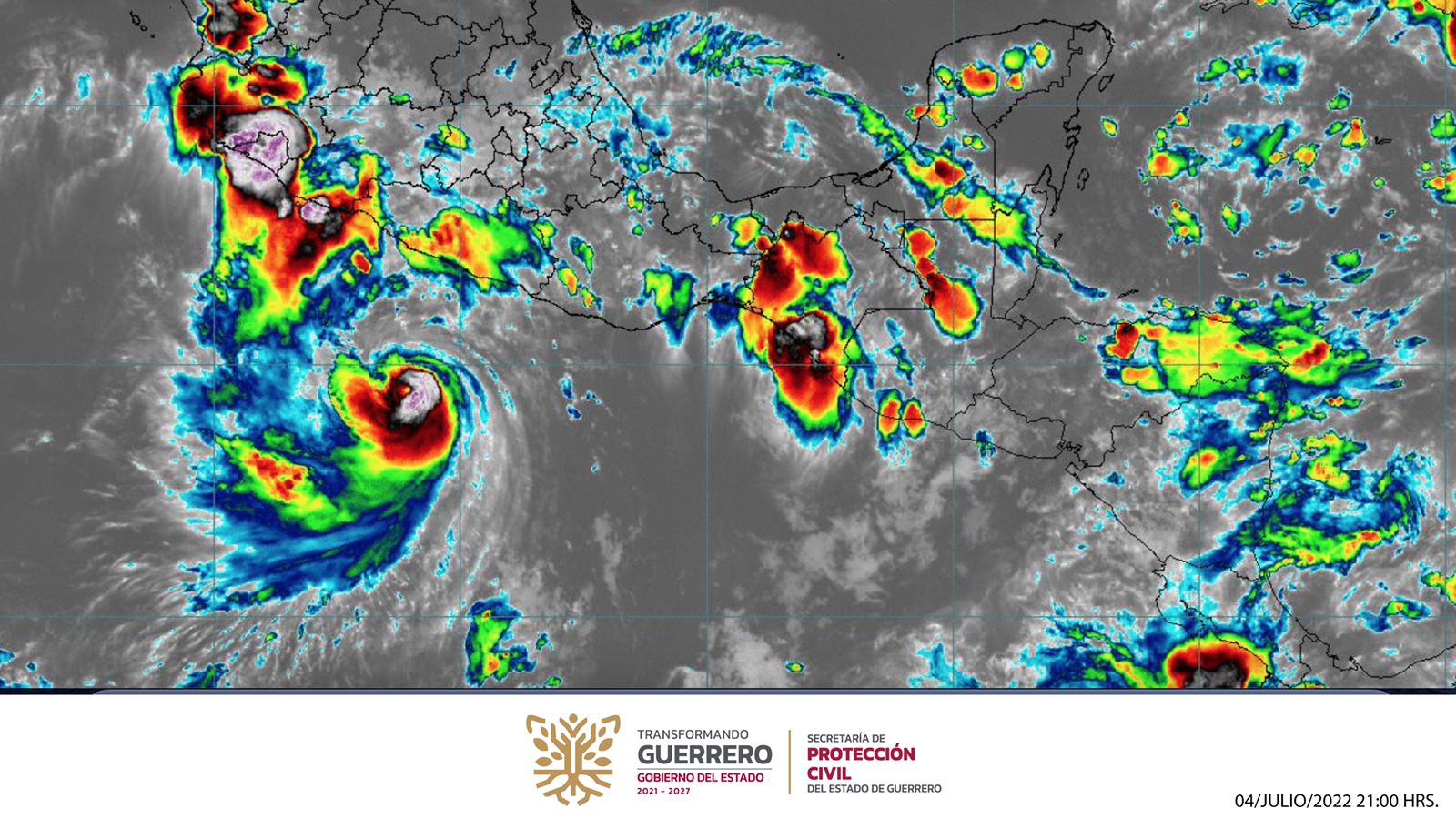 Se aleja huracán “Bonnie” de las costas y se reanudan clases en Guerrero
