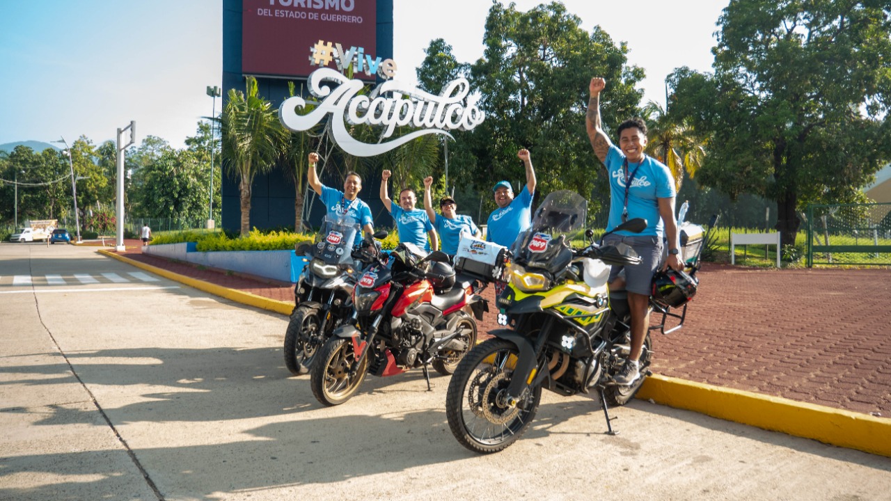 Más de mil 400 motociclistas concluyeron Ruta Sol a Sol en Acapulco
