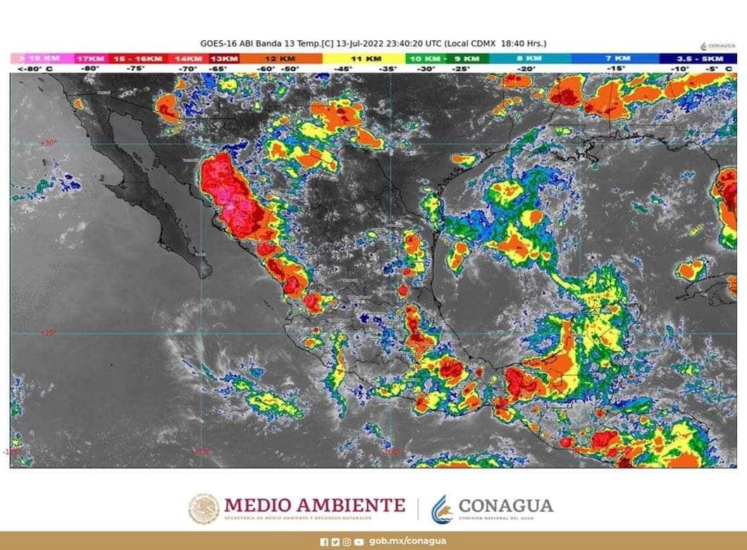 Canal de baja presión y Onda Tropical Número 11 provocará lluvias muy fuertes para Guerrero