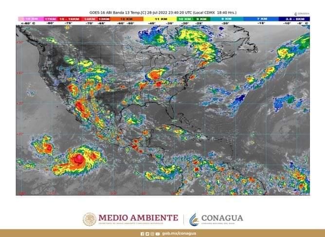 Se esperan lluvias puntuales muy fuertes para Guerrero