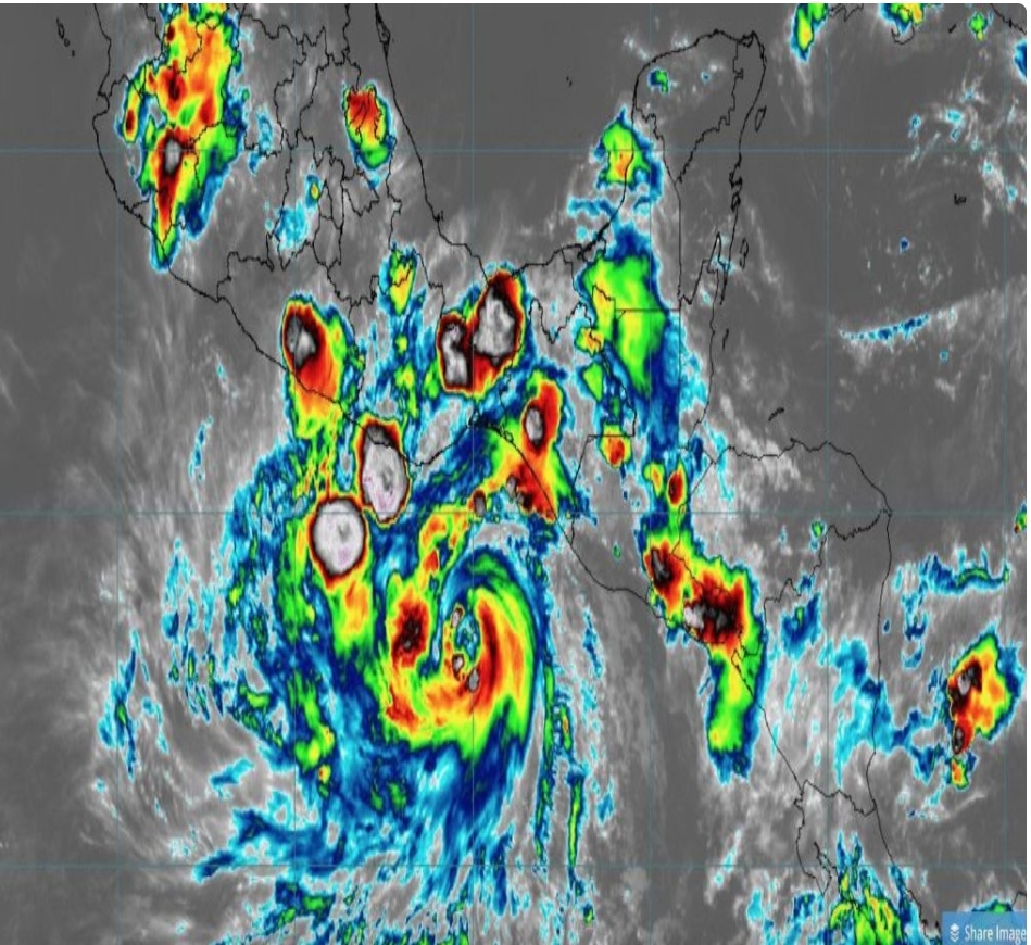 SPCGRO alerta a guerrerenses por ciclón tropical “Bonnie”