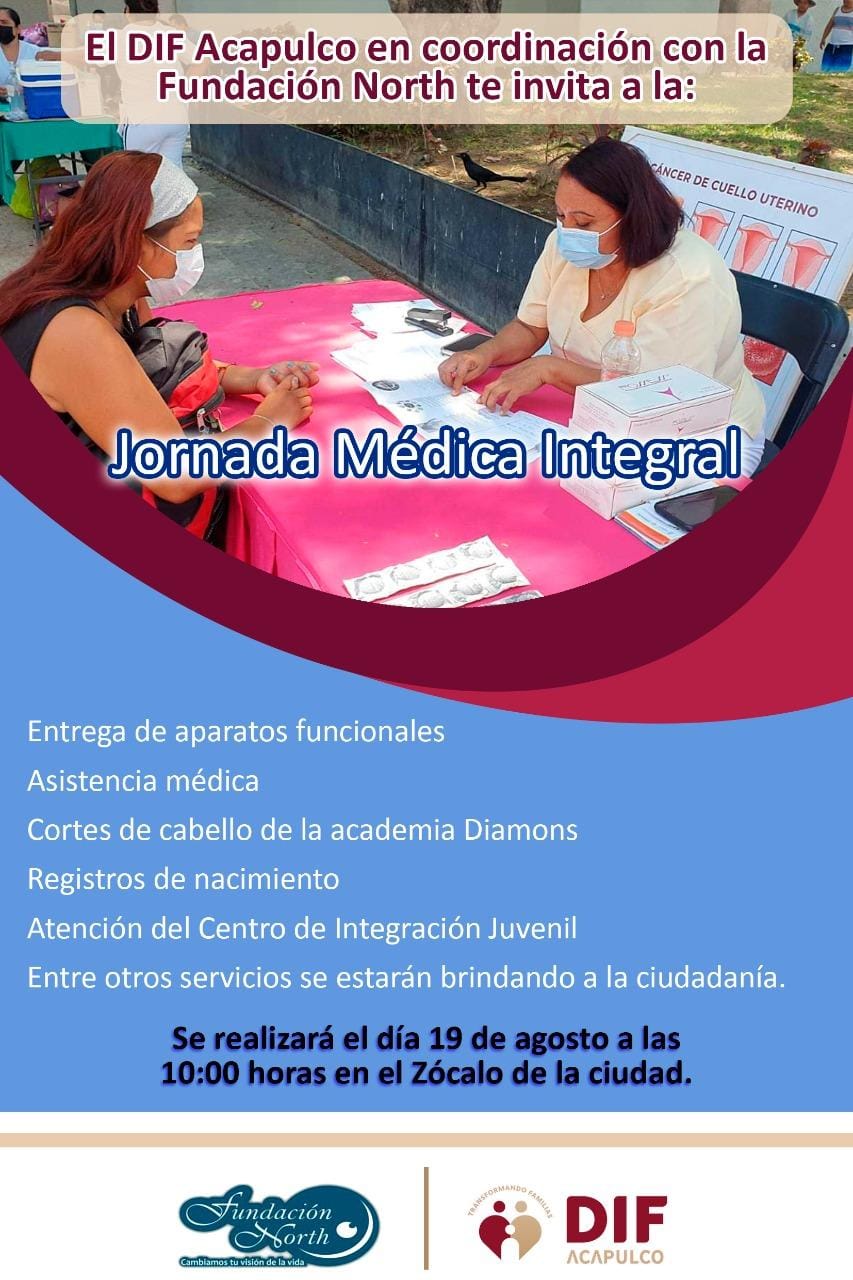 Invita DIF Acapulco a Jornada Médica Integral