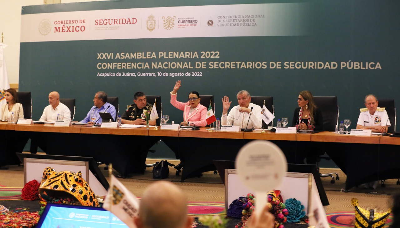 Titulares de Seguridad Pública se reúnen con el gabinete de seguridad nacional