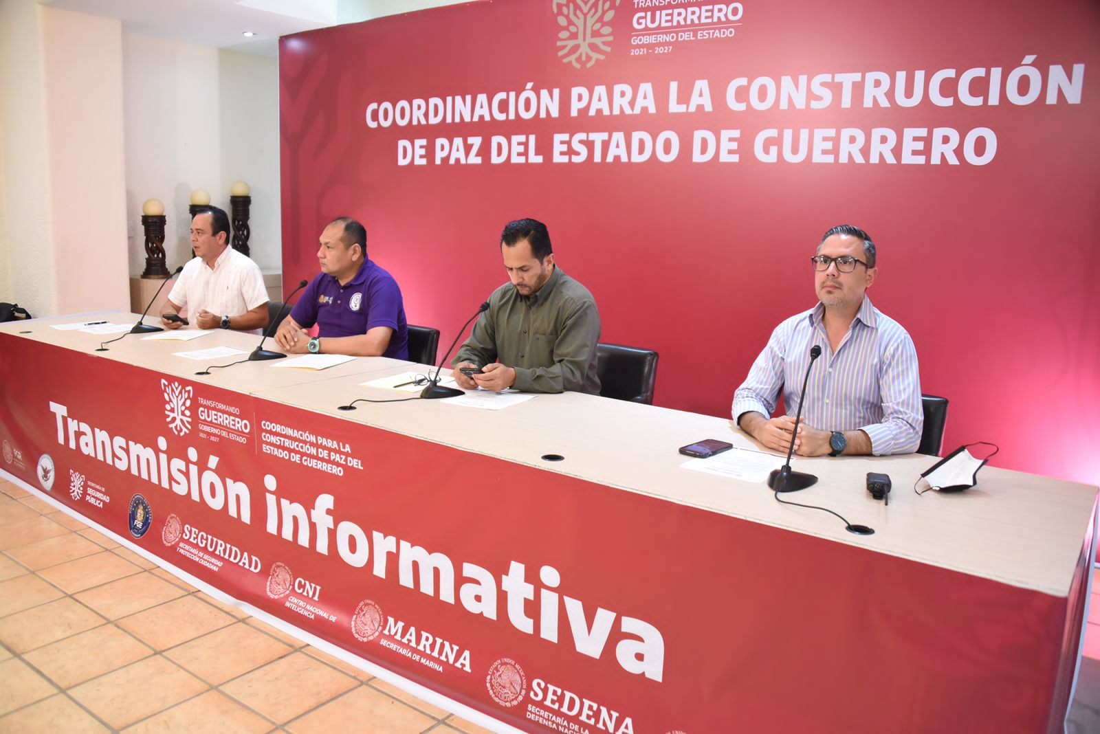 Detenciones y vehículos recuperados saldo de las acciones implementadas por la Mesa para la Construcción de la Paz en Guerrero